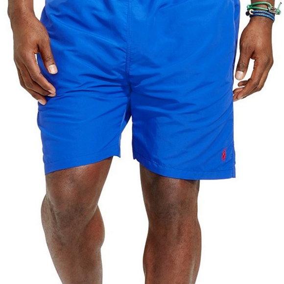 blue ralph lauren swim shorts